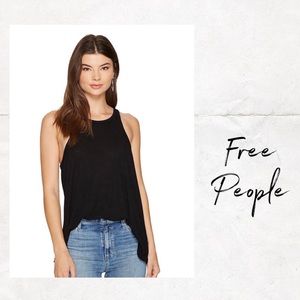 FREE PEOPLE Black Long Beach Tank size S